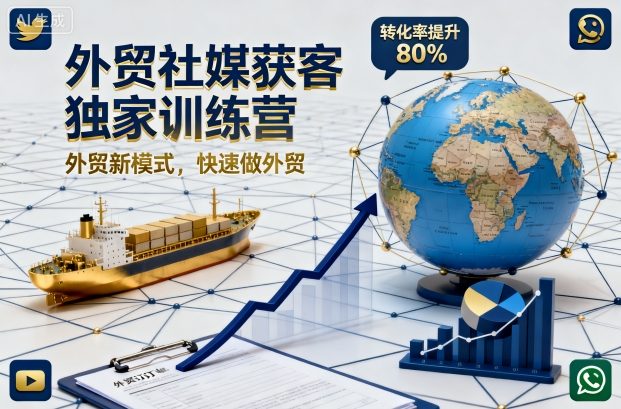 外贸社媒获客独家训练营，外贸新模式，快速做外贸(更新26年2月)-HEIXMI（中国站）
