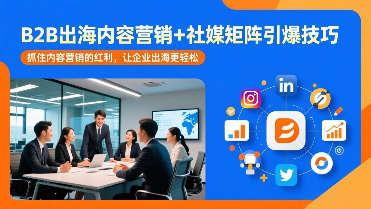 B2B出海内容营销+社媒矩阵引爆技巧：抓住内容营销的红利，让企业出海更轻松-HEIXMI（中国站）