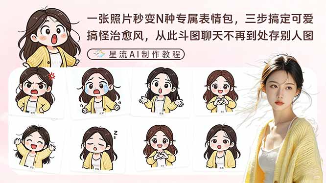 一张照片秒变N种专属表情包，三步搞定可爱搞怪治愈风，从此斗图聊天不再到处存别人图-HEIXMI（中国站）