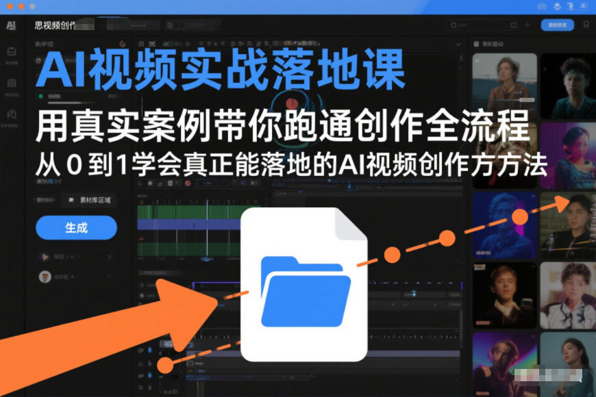 AI视频实战落地课，用真实案例带你跑通创作全流程，从0到1学会真正能落地的AI视频创作方法-HEIXMI（中国站）