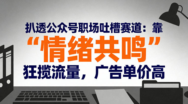 扒透公众号职场吐槽赛道：靠“情绪共鸣”狂揽流量，广告单价高-HEIXMI（中国站）