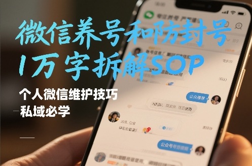 微信养号和防封号1万字拆解SOP，个人微信维护技巧，私域必学【文档】-HEIXMI（中国站）