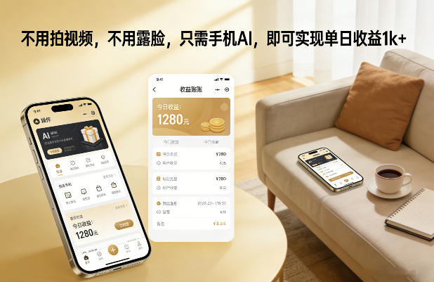 不用拍视频，不用露脸，只需手机AI，即可实现单日收益1k+【揭秘】-HEIXMI（中国站）