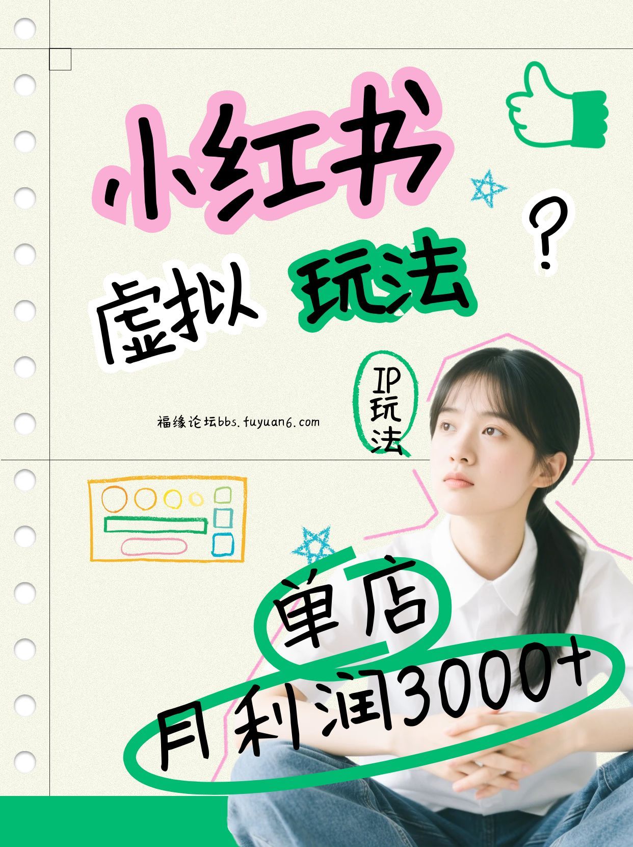 小红书虚拟玩法(铺货流和单品玩法)，单店月利润3000+，IP打法+原创商品(0违规)-HEIXMI（中国站）