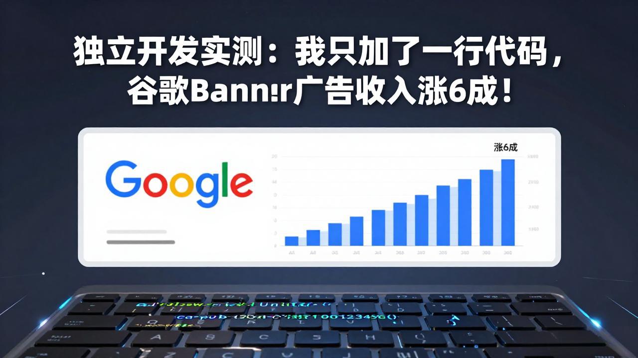 付费文章：独立开发实测：我只加了一行代码，谷歌Banner广告收入涨6成！-HEIXMI（中国站）