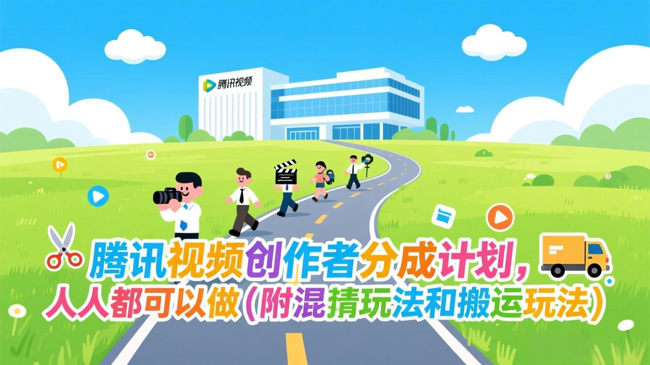 腾讯视频创作者分成计划，人人都可以做(附混剪玩法和搬运玩法-HEIXMI（中国站）