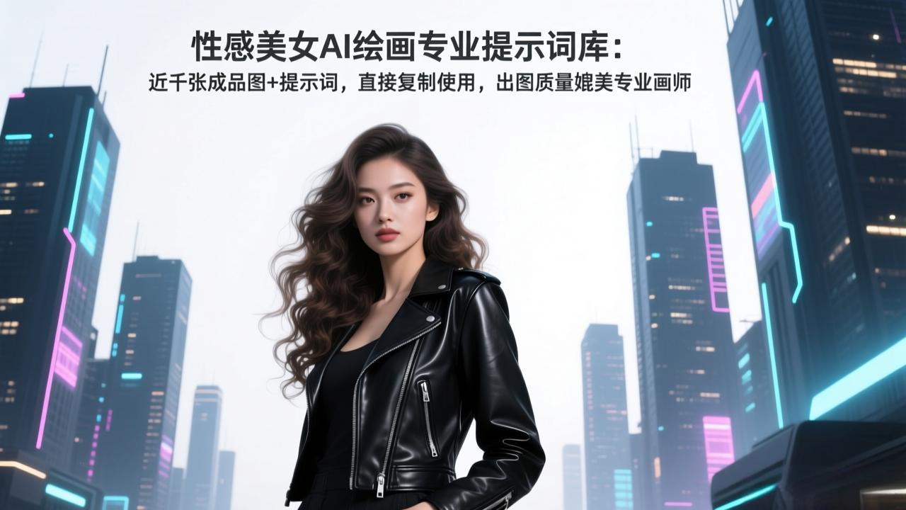 性感美女AI绘画专业提示词库：近千张成品图+提示词，直接复制使用，出图质量媲美专业画师-HEIXMI（中国站）