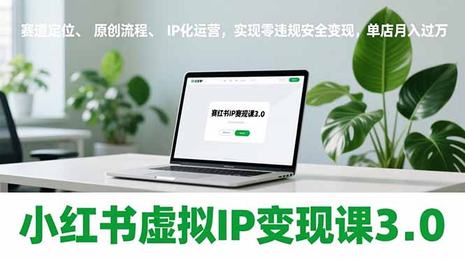 小红书虚拟IP变现课3.0，赛道定位、原创流程、IP化运营，实现零违规安全变现，单店月入过万-HEIXMI（中国站）
