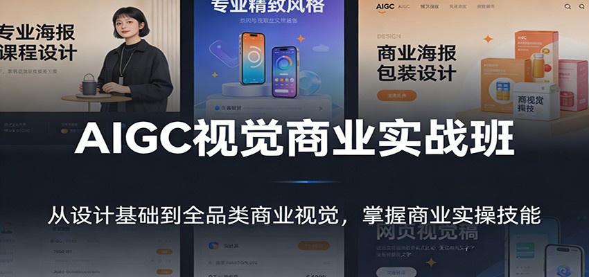 AIGC视觉商业实战班：从设计基础到全品类商业视觉，掌握商业实操技能-HEIXMI（中国站）