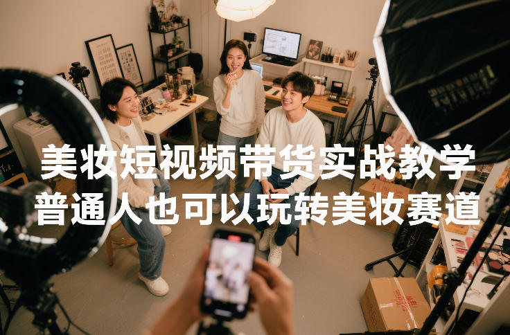 美妆短视频带货实战教学，普通人也可以玩转美妆赛道-HEIXMI（中国站）