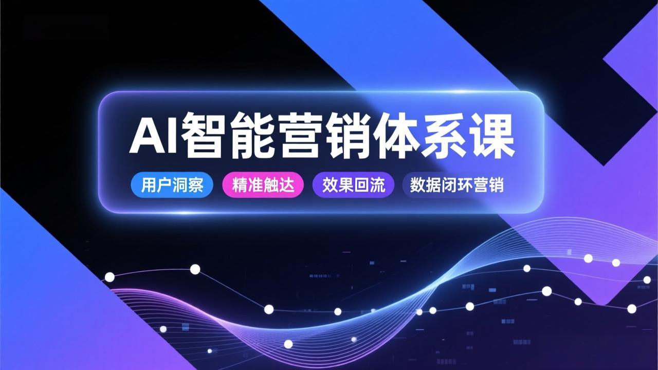 AI智能营销体系课，从用户洞察、精准触达到效果回流的数据闭环营销，提升整体营销效率与转化率-HEIXMI（中国站）