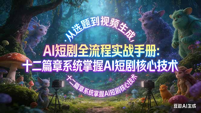 AI 短剧全流程实战手册：从选题到视频生成，十二篇章系统掌握 AI 短剧核心技术-HEIXMI（中国站）