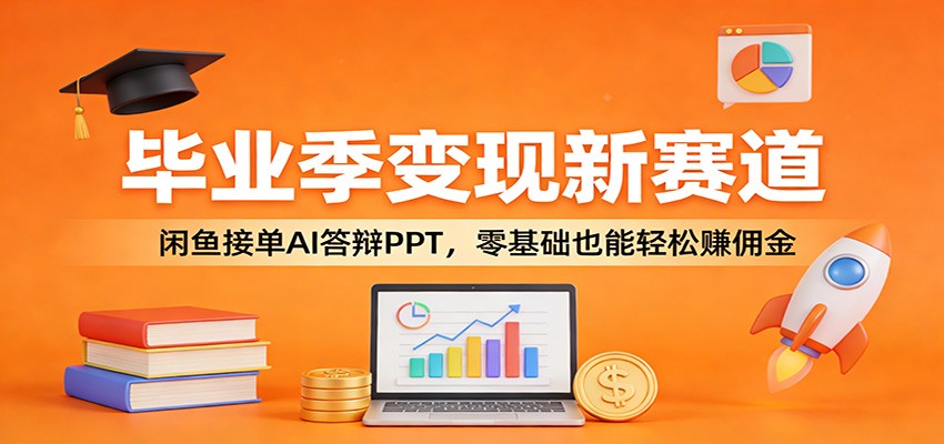 毕业季变现新赛道：闲鱼接单AI答辩PPT，零基础也能轻松赚佣金-HEIXMI（中国站）
