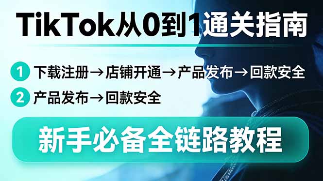 TikTok从0到1通关指南：下载注册→店铺开通→产品发布→回款安全，新手必备全链路教程-HEIXMI（中国站）