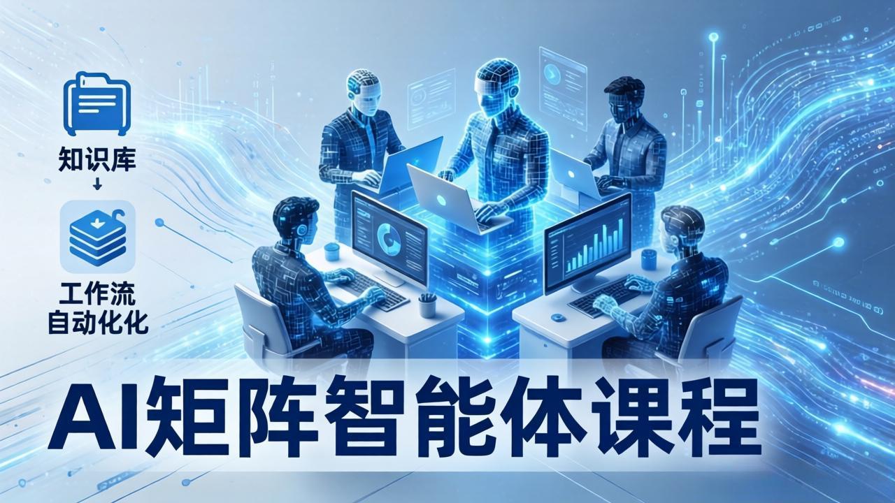 AI矩阵智能体实战：100个数字员工批量生产内容，文本知识库+工作流自动化全搞定-HEIXMI（中国站）