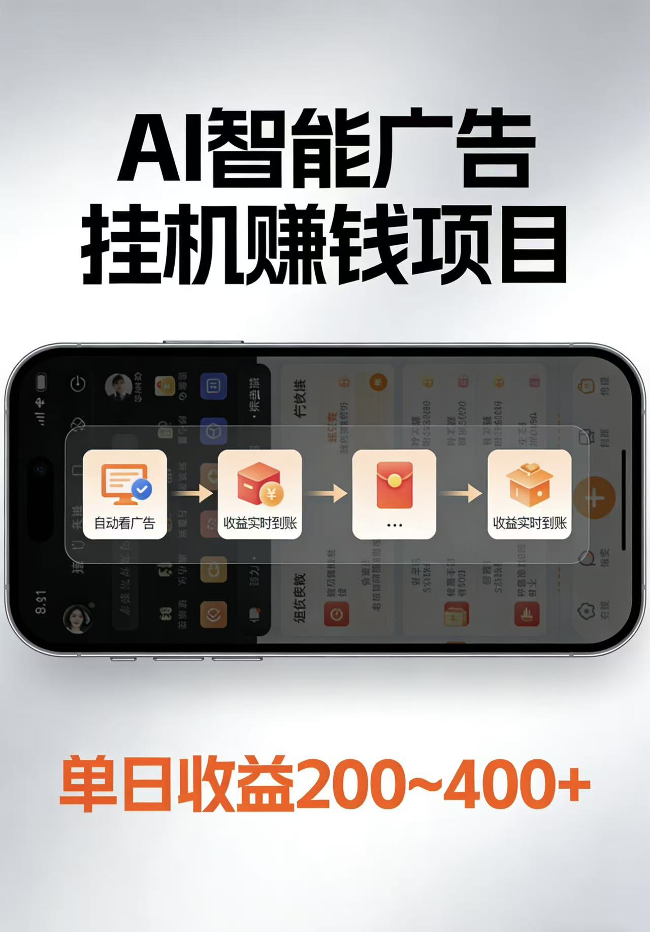 AI智能挂机看广告，每日稳定收益200-400+-HEIXMI（中国站）