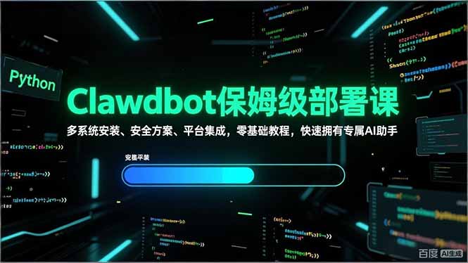 Clawdbot保姆级部署课，多系统安装、安全方案、平台集成，零基础教程，快速拥有专属AI助手-HEIXMI（中国站）
