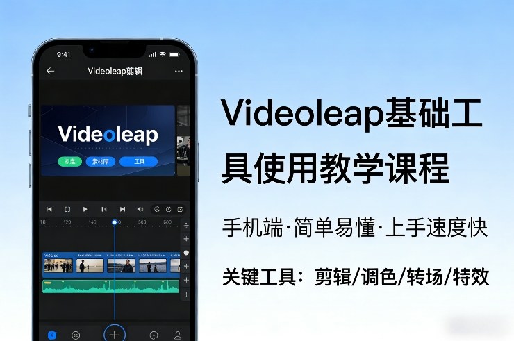 Videoleap基础工具使用教学课程，手机端视频剪辑教学，简单易懂，上手速度快-HEIXMI（中国站）