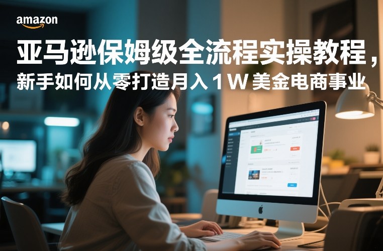 亚马逊保姆级全流程实操教程，新手如何从零打造月入1W美金电商事业-HEIXMI（中国站）
