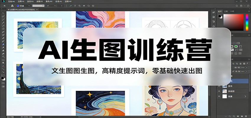 AI生图训练营：文生图图生图，高精度提示词，零基础快速出图-HEIXMI（中国站）