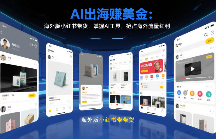 AI出海賺美金：海外版小红书带货，掌握AI工具，抢占海外流量红利(更新2026)-HEIXMI（中国站）
