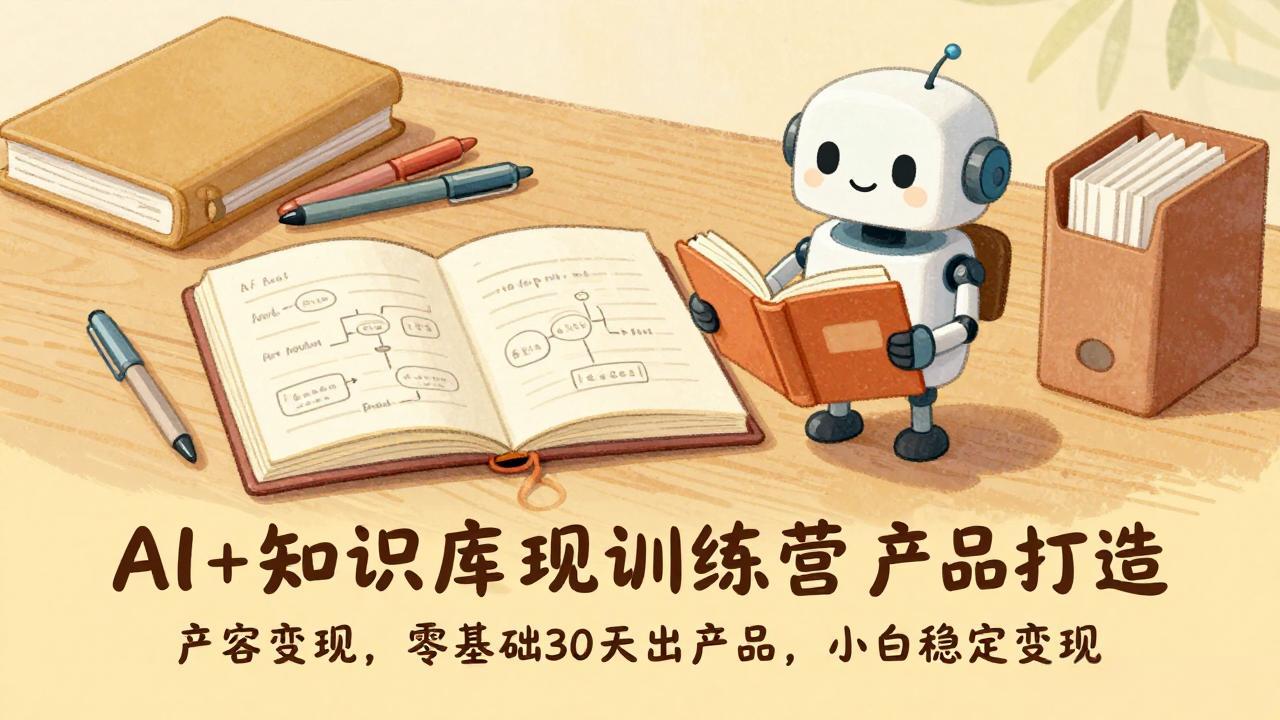 AI+知识库变现训练营，产品打造、内容创作、全平台变现，零基础30天出产品，小白稳定变现-HEIXMI（中国站）