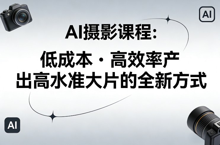 AI摄影课程，低成本高效率产出高水准大片的全新方式-HEIXMI（中国站）