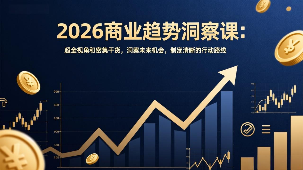 2026商业趋势洞察课：超全视角和密集干货，洞察未来机会，制定清晰的行动路线-HEIXMI（中国站）