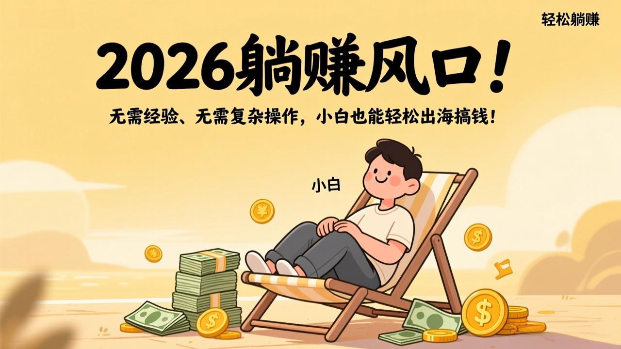 2026躺赚风口！无需经验、无需复杂操作，小白也能轻松出海搞钱！-HEIXMI（中国站）