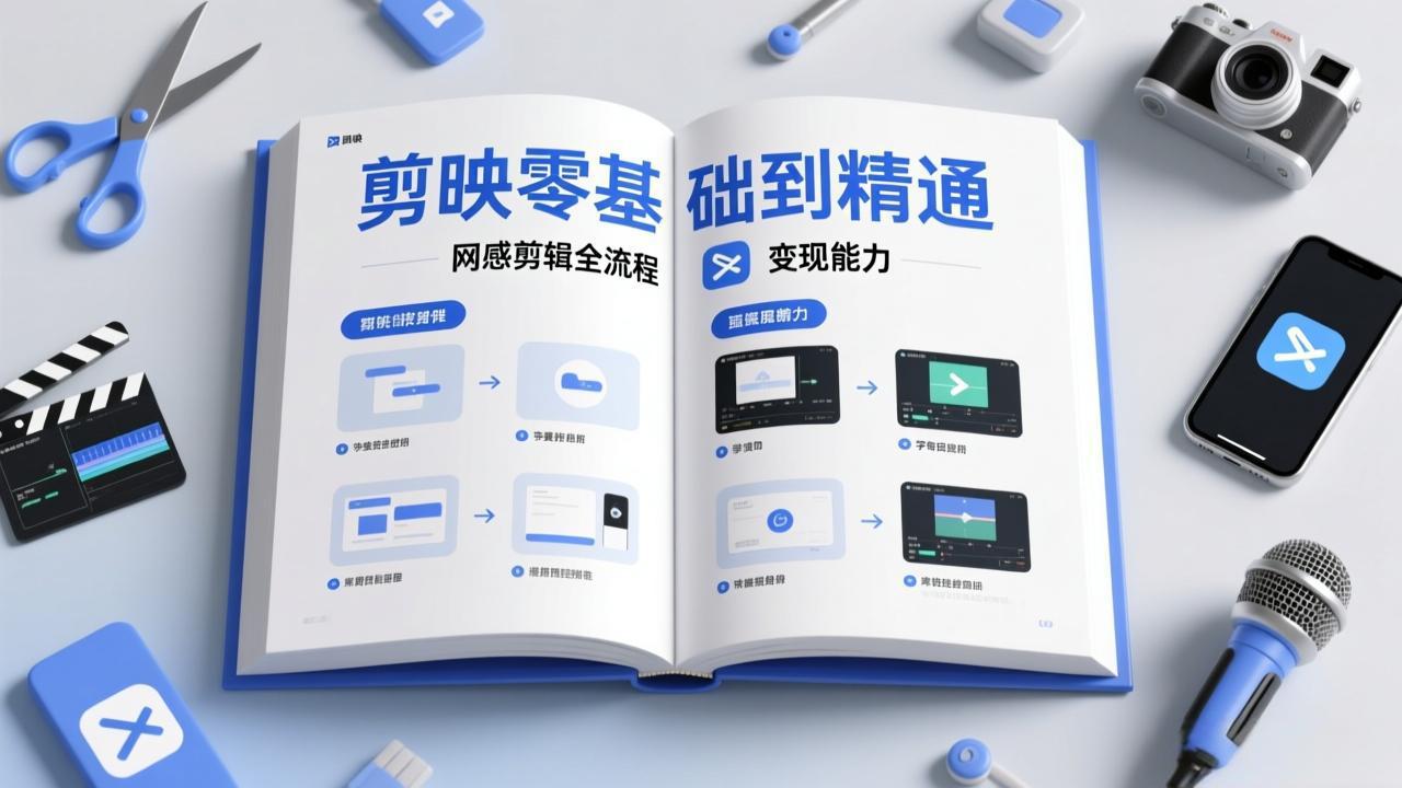 剪映零基础也能快速上手，从入门到精通掌握网感剪辑全流程，掌握能直接变现的剪辑能力-HEIXMI（中国站）