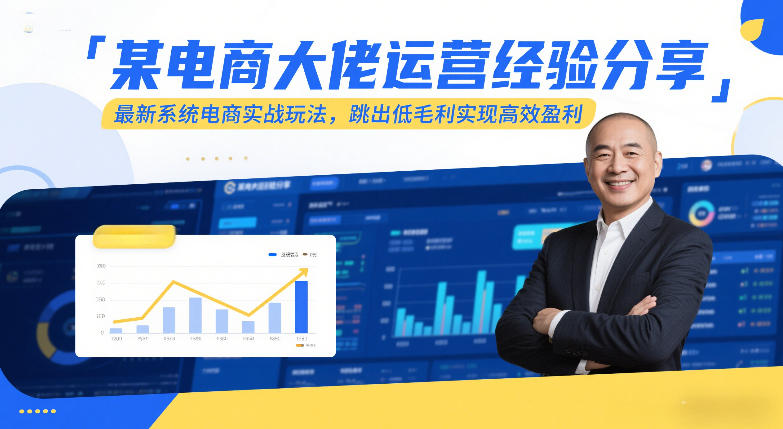 某电商大佬运营经验分享，最新系统电商实战玩法，跳出低毛利实现高效盈利(更新)-HEIXMI（中国站）