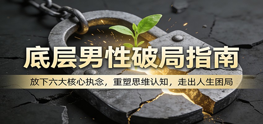 底层男性破局指南:放下六大核心执念,重塑思维认知,走出人生困局-HEIXMI(中国站)