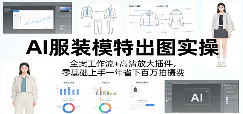 AI服装模特出图实操：全案工作流+ 高清放大插件，零基础上手一年省下百万拍摄费-HEIXMI（中国站）