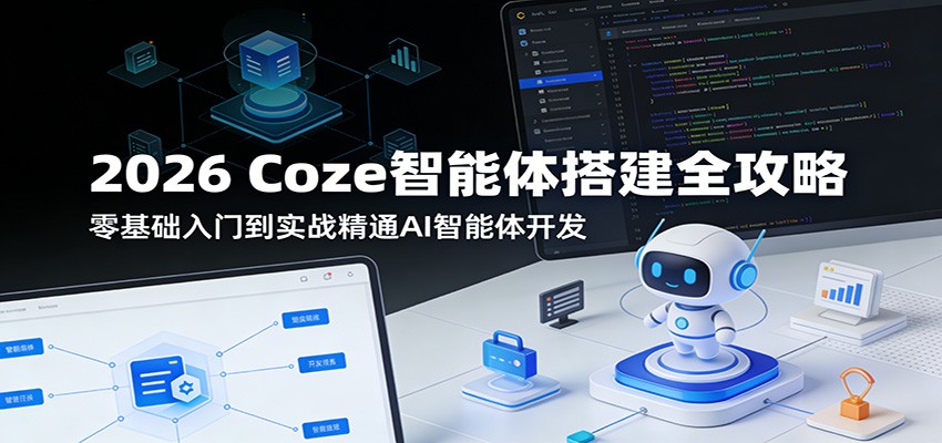 2026 Coze智能体搭建全攻略：零基础入门到实战精通AI智能体开发-HEIXMI（中国站）