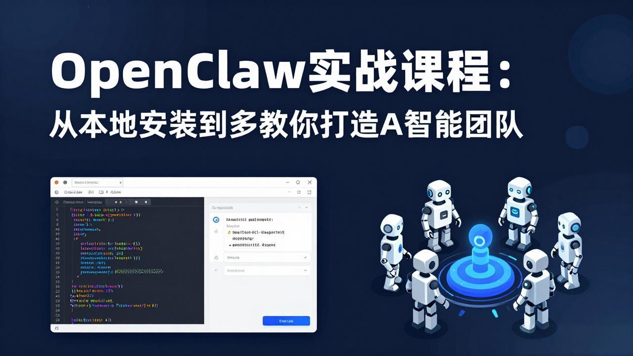 OpenClaw实战课程：从本地安装到多Agent协同，手把手教你打造AI智能团队-HEIXMI（中国站）