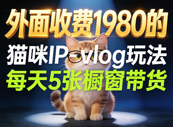 宠物赛道猫咪IP-vlog玩法，26条视频涨粉29W，每天5张橱窗带货拆解-HEIXMI（中国站）