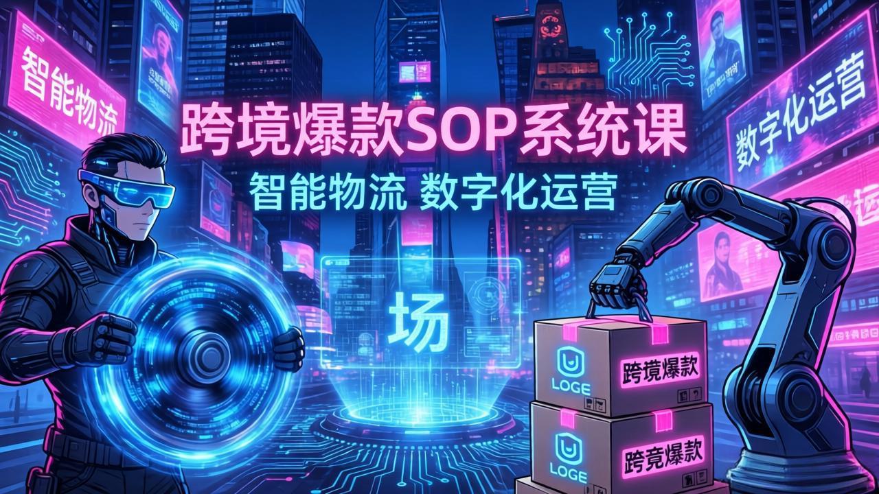 跨境爆款SOP系统课，“内容飞轮+精准投放+AI自动化”为核心，拆解“人×货×场”黄金公式-HEIXMI（中国站）