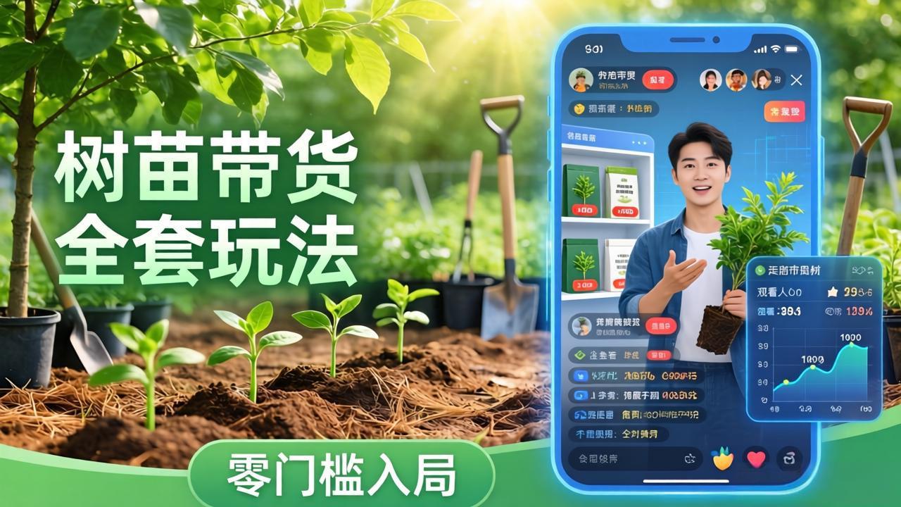 视频号AI树苗带货全套玩法：零门槛入局，掌握豆包、千问等AI工具制作树苗视频的全套流程-HEIXMI（中国站）