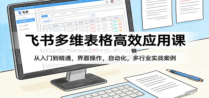 飞书多维表格高效应用课：从入门到精通，界面操作，自动化，多行业实战案例-HEIXMI（中国站）