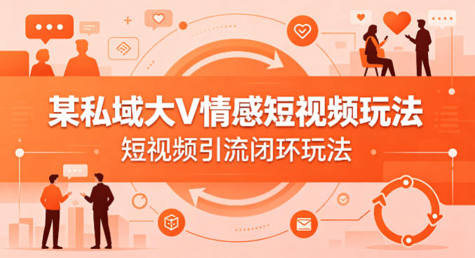某私域大V情感短视频玩法，短视频引流闭环玩法-HEIXMI（中国站）