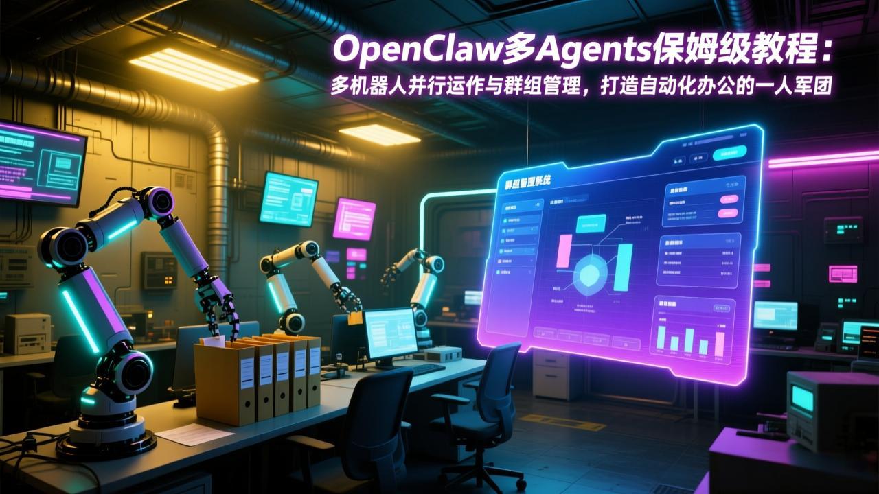 OpenClaw多Agents保姆级教程：多机器人并行运作与群组管理，打造自动化办公的一人军团-HEIXMI（中国站）