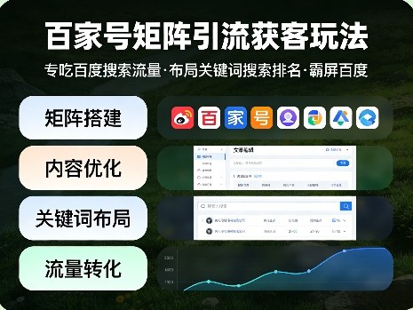 百家号矩阵引流获客玩法，专吃百度搜索流量，布局关键词搜索排名，霸屏百度-HEIXMI（中国站）
