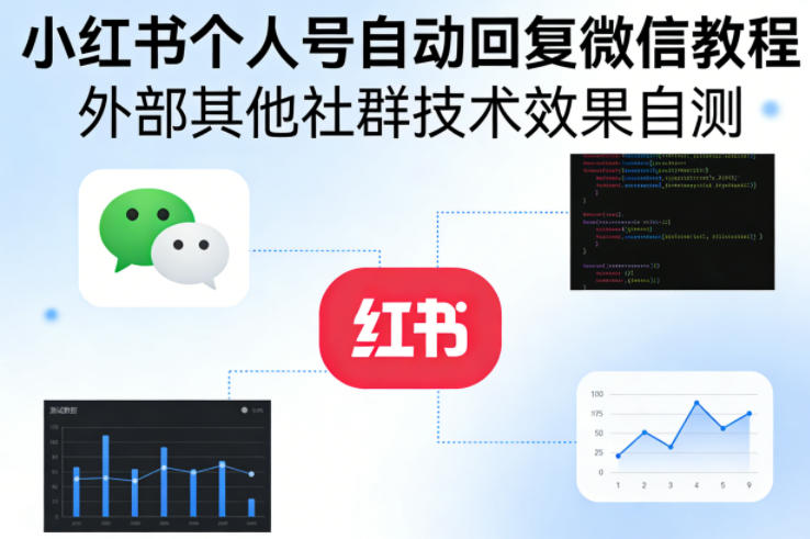小红书个人号自动回复微信教程，外部其他社群技术，效果自测-HEIXMI（中国站）