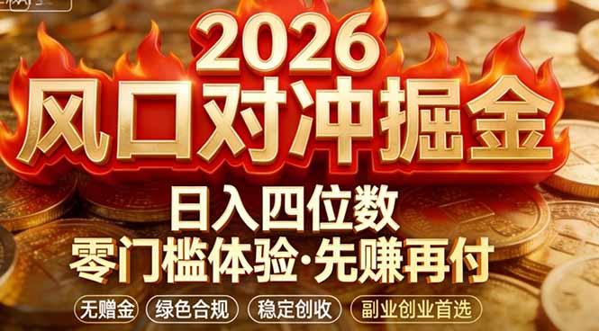 2026美金对冲套利，无赠金对冲策略保驾护航，低门槛易上手实操。单人单日收益2000+-HEIXMI（中国站）
