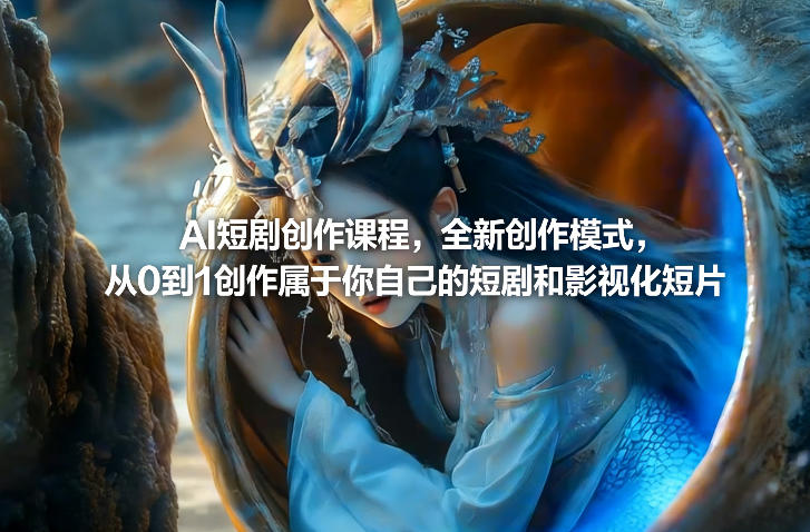 AI短剧创作课程，全新创作模式，从0到1创作属于你自己的短剧和影视化短片-HEIXMI（中国站）