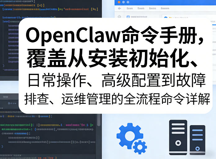 OpenClaw命令手册，覆盖从安装初始化、日常操作、高级配置到故障排查、运维管理的全流程命令详解-HEIXMI（中国站）
