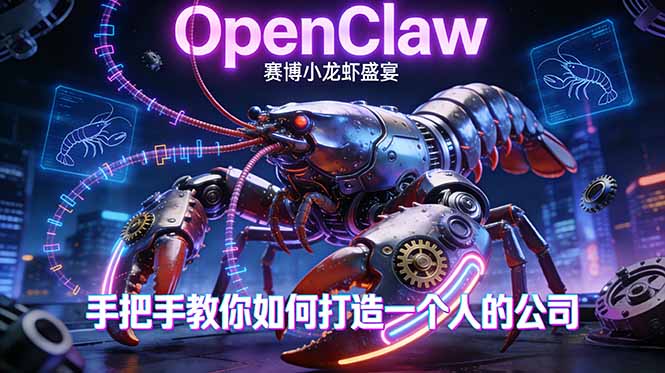 OpenClaw，小龙虾-从产品到爆款的成长之路，手把手教你如何打造一个人的公司-HEIXMI（中国站）