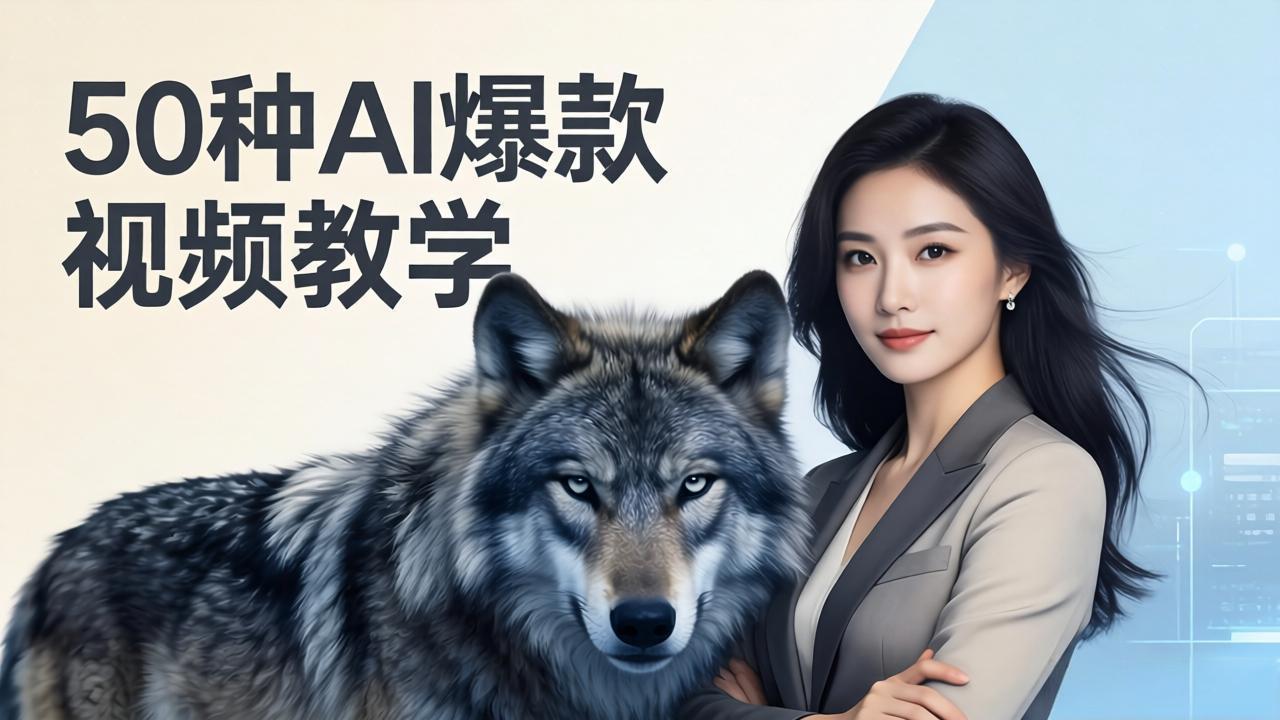 50种AI爆款视频教学：影视级古诗词+治愈萌宠+山海经蛟龙，高阶宝典商业落地-HEIXMI（中国站）