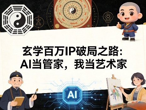 玄学百万IP破局之路：AI当管家，我当艺术家-HEIXMI（中国站）