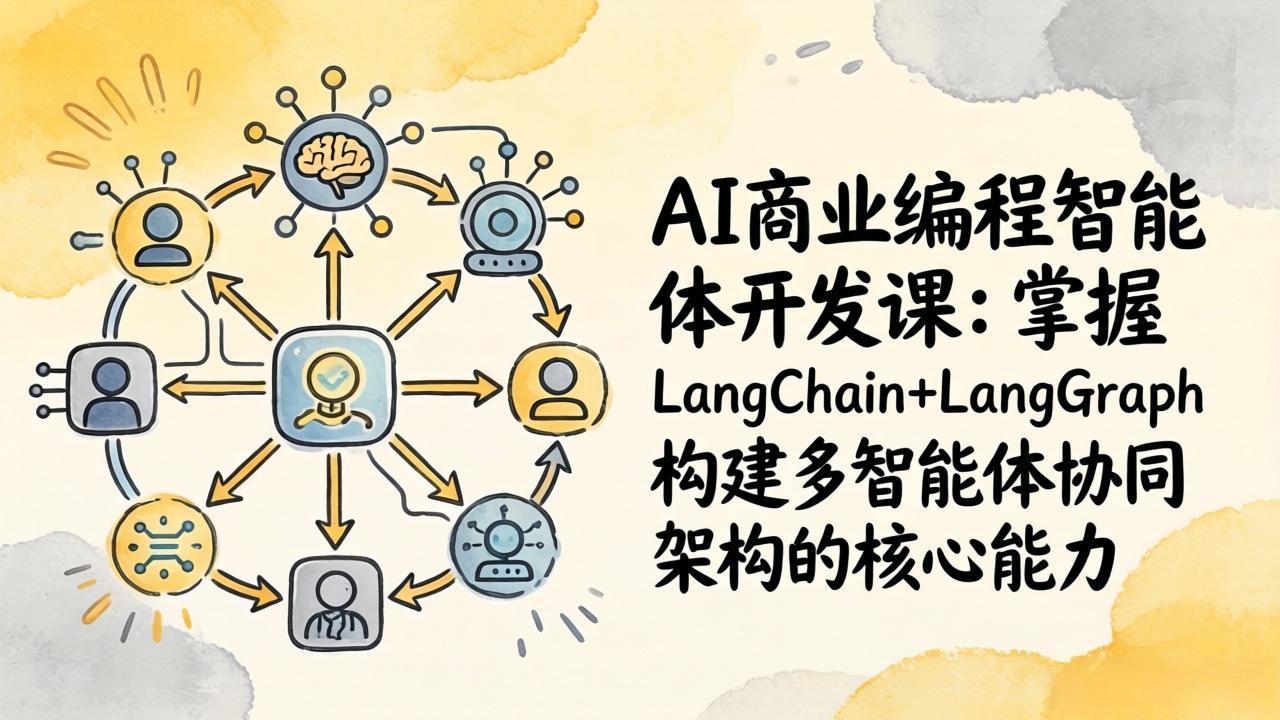 AI商业编程智能体开发课：掌握LangChain+LangGraph构建多智能体协同架构的核心能力-HEIXMI（中国站）